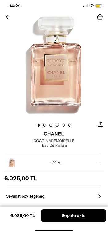  Beden Renk Chanel coco mademoiselle parfüm