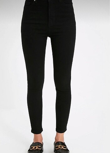36 Beden Trendyolmilla siyah yüksek bel skinny jean