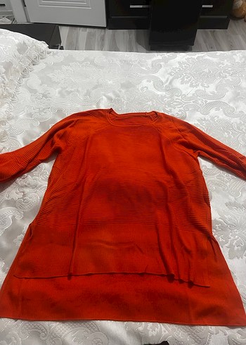 Kırmızı Triko Kadın Kazak - Görsel 6