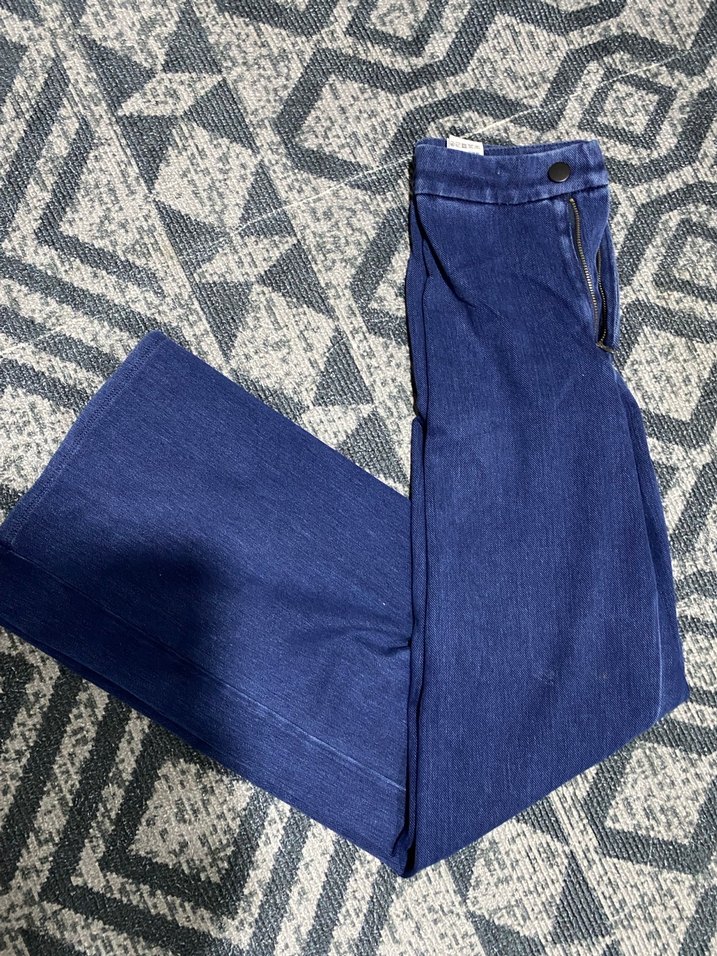 Kadın Mavi Uzun Paça Denim Jean - Görsel 2