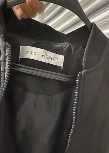 Siyah Fermuarlı Kadın Ceket - Görsel 5