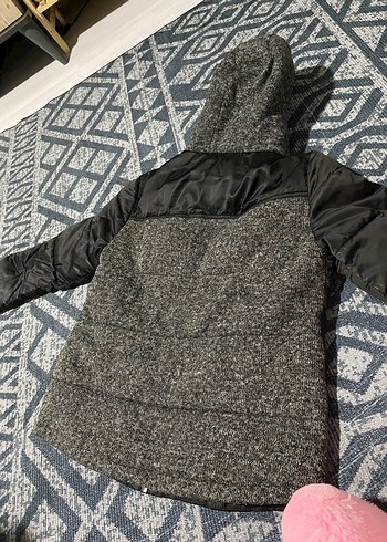 Siyah Erkek Deri Kürklü Mont - Görsel 3