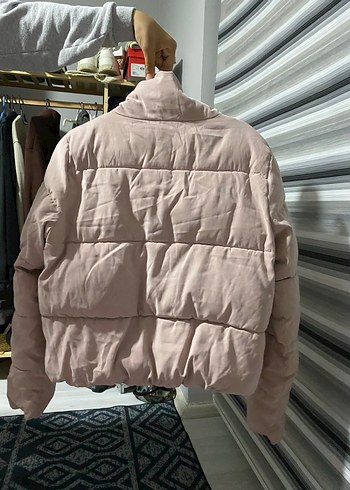 Bej Kadın Midi Boy Kışlık Mont - Görsel 3