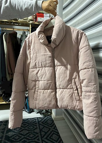 Bej Kadın Midi Boy Kışlık Mont - Görsel 2