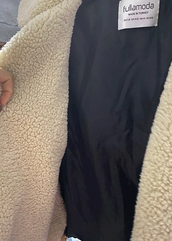 Siyah Kadın Kürk Detaylı Street Wear Ceket - Görsel 6