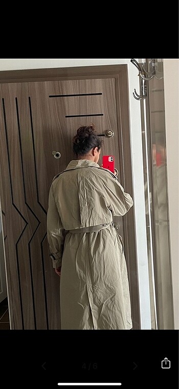 xs Beden camel Renk Zara Trençkot