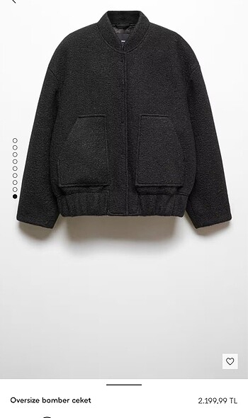 Mango Over Size Bomber Ceket