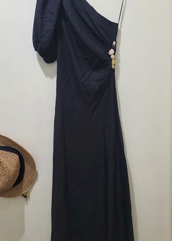 Zara ZARA ASİMETRİK ELBİSE