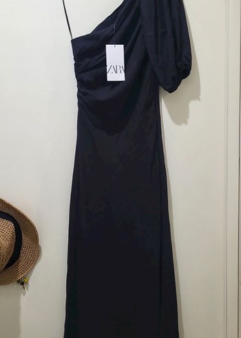 xs Beden siyah Renk ZARA ASİMETRİK ELBİSE