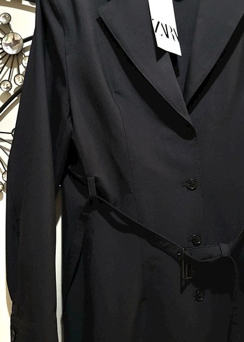l Beden Zara Düğmeli Kadın Midi Blazer Elbise