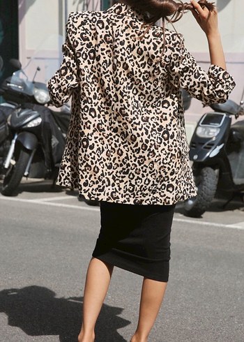 s Beden Zara leopar blazer