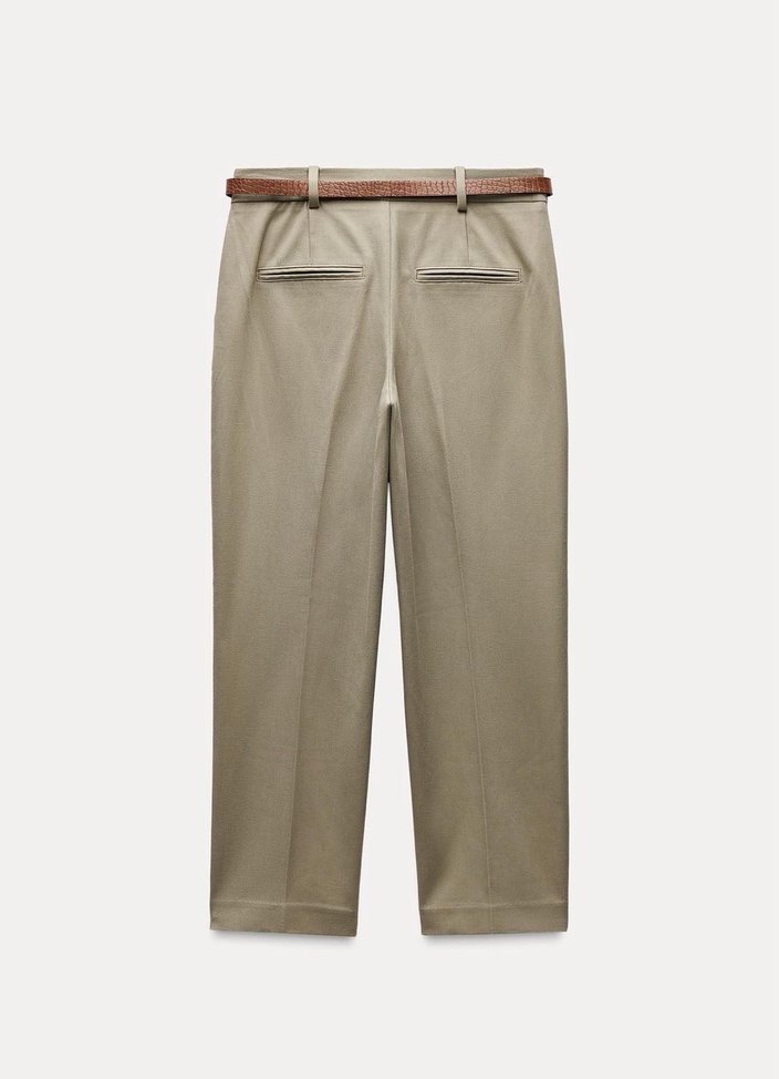 Kadın Haki Cigarette Pantolon - Görsel 4