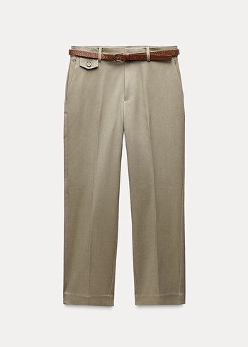 Kadın Haki Regular Fit Cigarette Pantolon - Görsel 3