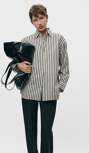 Zara Zara poplin gömlek