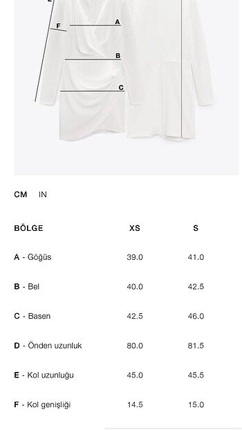 xs Beden Zara triko elbise