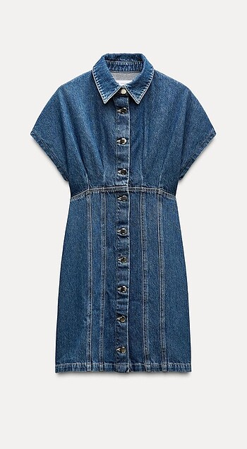 s Beden Zara Denim Elbise