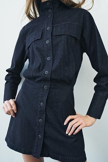 s Beden Zara Denim Elbise