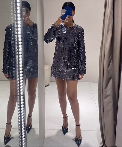 ZARA PULLU ELBİSE