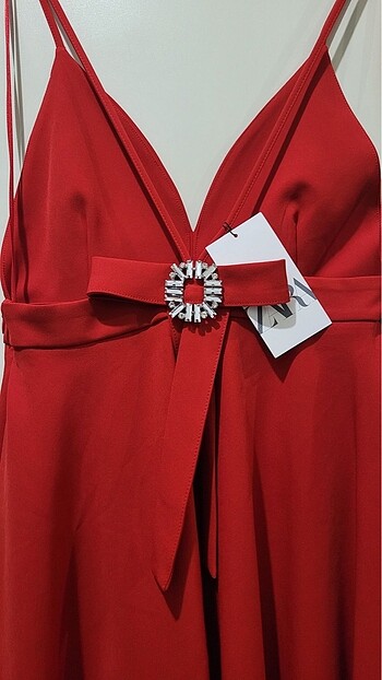 ZARA FİYONK DETAYLI ELBİSE - Görsel 5