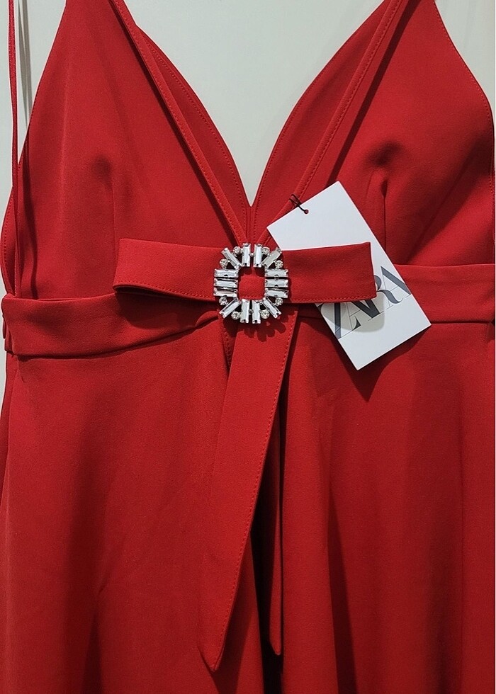 ZARA FİYONK DETAYLI ELBİSE - Görsel 5