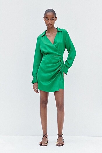Zara Saten elbise