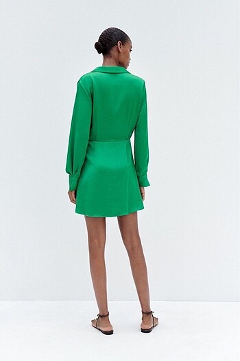 Zara Zara Saten elbise