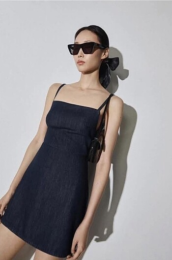 s Beden Zara denim elbise