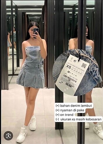 Zara denim elbise