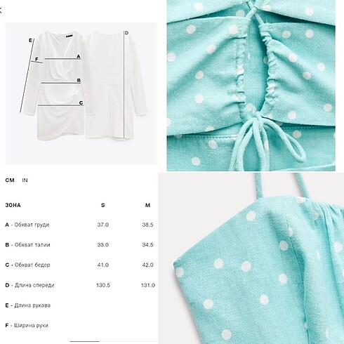 xs Beden Zara keten elbise