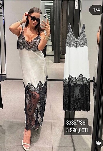 Zara Saten elbise