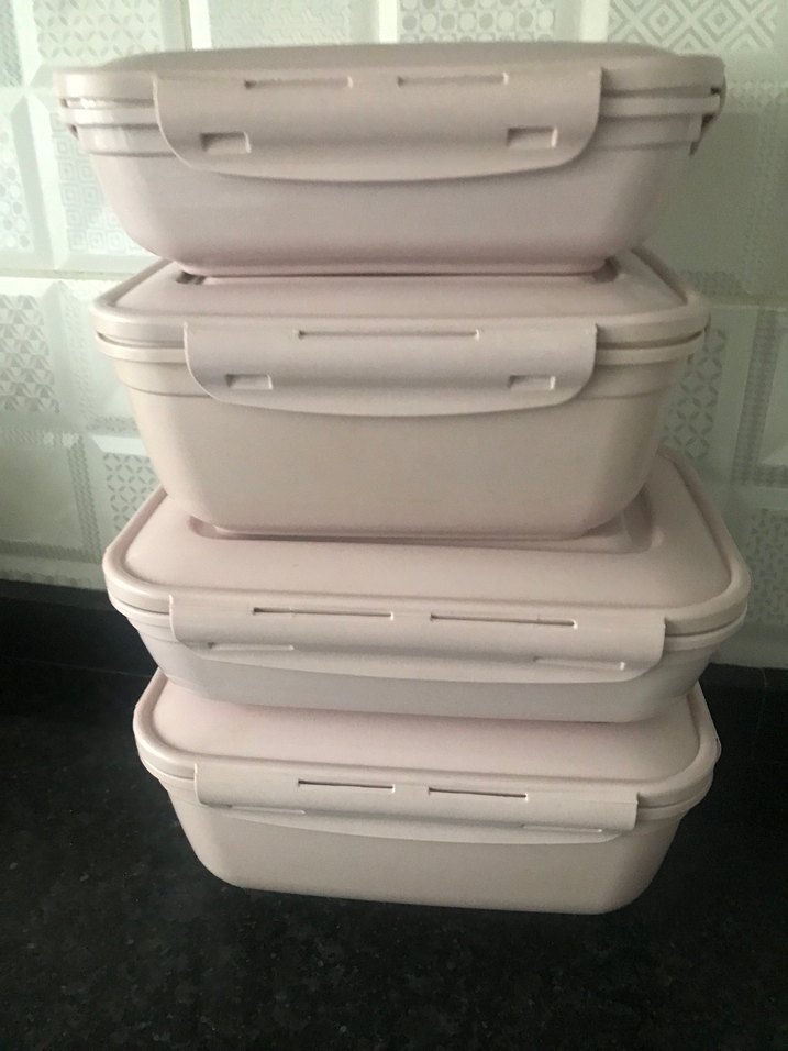 Pastel Pembe Saklama Kabı Seti - Görsel 3