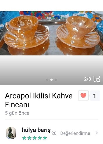 Vintage ikili kahve fincanlari
