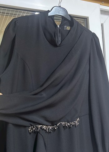 Siyah Uzun Kollu Gotik Kadın Elbise - Görsel 2