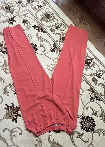 Düğmeli Uzun Kollu Kırmızı Kadın Tunik - Görsel 2