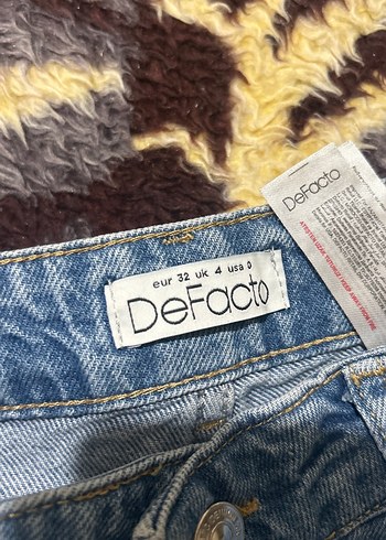 Kadın Koyu Mavi Bol Kesim Denim Pantolon - Görsel 3
