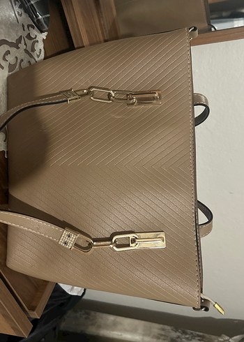 Kahverengi Deri Kadın Çanta - Görsel 2