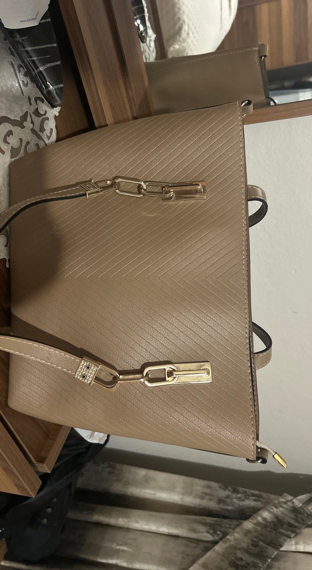 Kahverengi Deri Kadın Çanta - Görsel 2