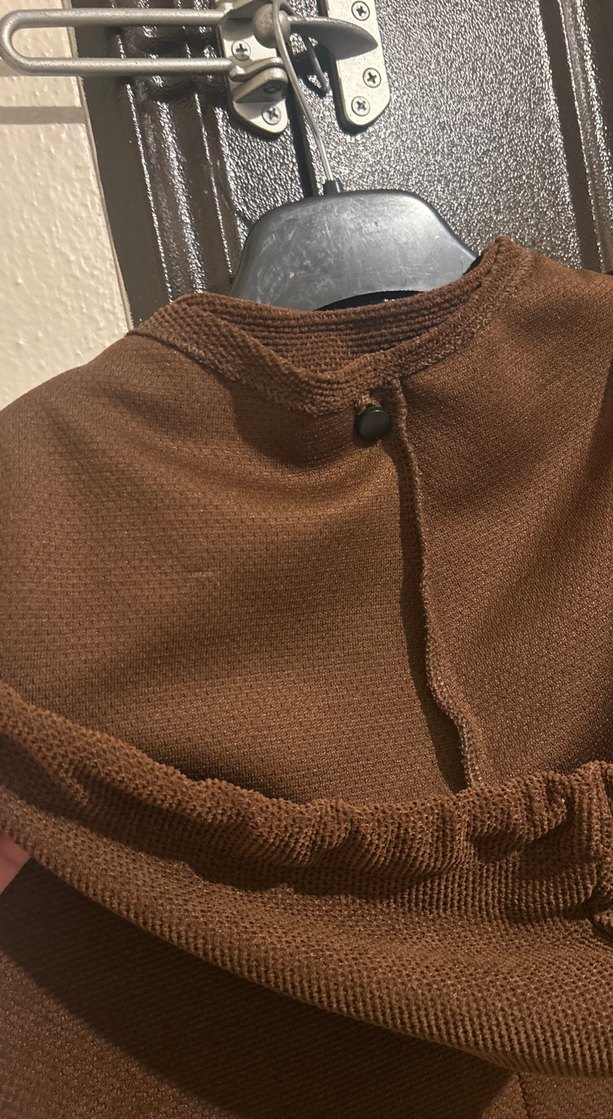 Kadın Kahverengi Uzun Kapüşonlu - Görsel 4