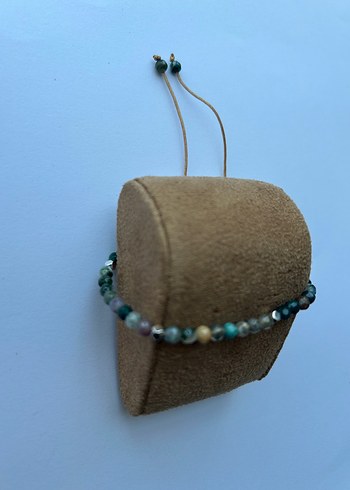 Accessorize Doğal Yosunlu Akik Taşı Boncuklu Bileklik