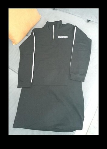 11-12 Yaş Beden siyah Renk Sweat elbise