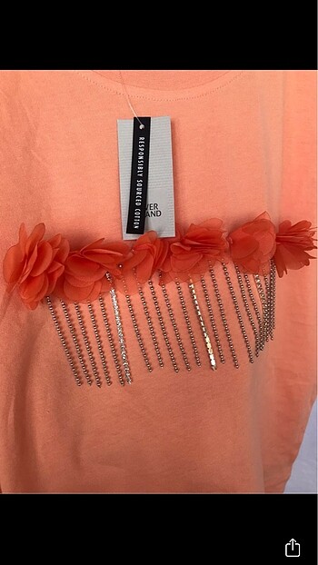 13-14 Yaş Beden River island marka kız çocuk tshirt