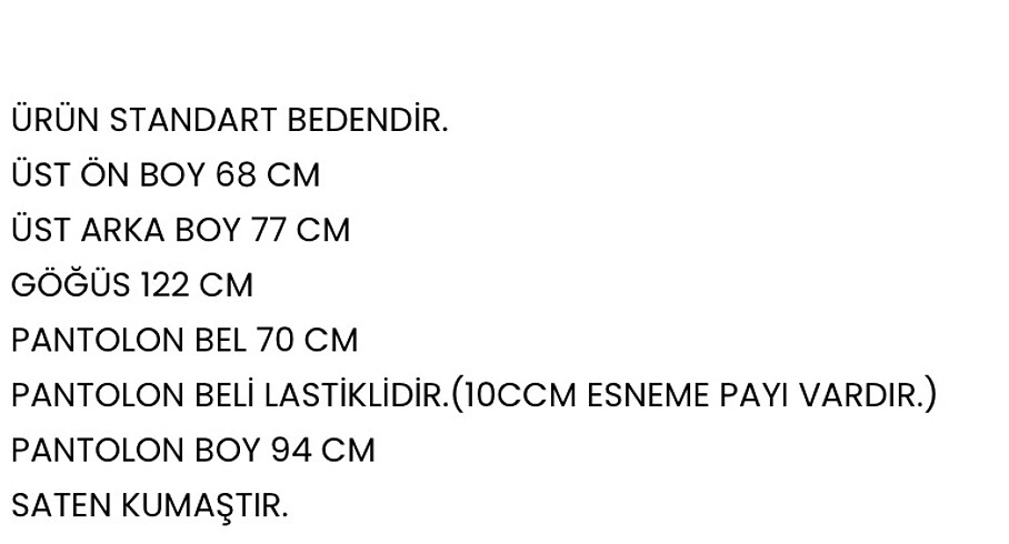 m Beden Nage takım