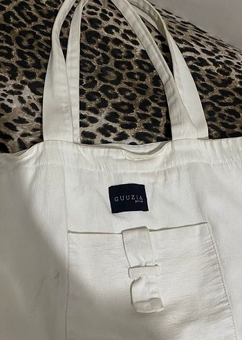 Beyaz Keten Kadın Omuz Çantası - Görsel 2