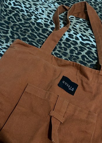 Kahverengi Süet Kadın Omuz Çantası - Görsel 2