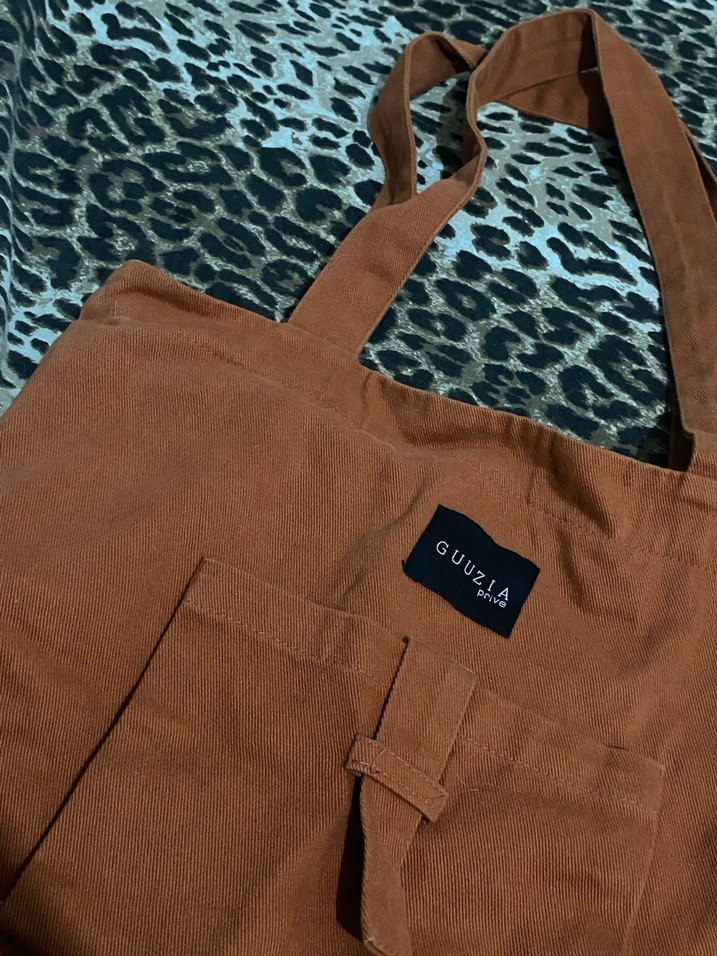 Kahverengi Süet Kadın Omuz Çantası - Görsel 2