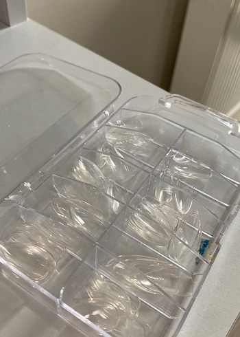 Bej Renkte Şeffaf Takma Tırnak Seti - Görsel 2