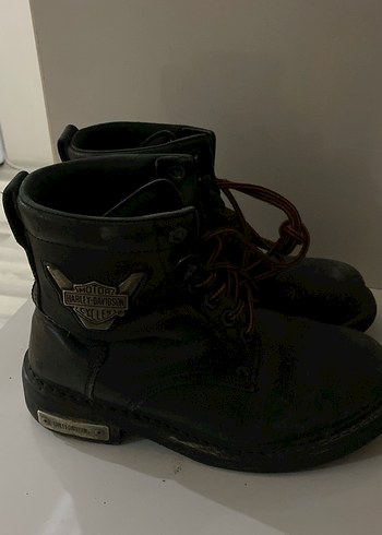 Harley Davidson Siyah Cocuk Botu