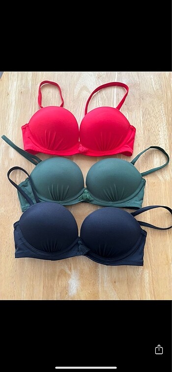 S beden ekstra dolgulu 2 adet bikini üstü