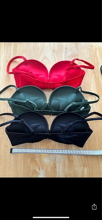 s Beden S beden ekstra dolgulu 2 adet bikini üstü