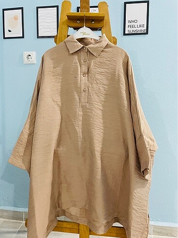 36 Beden camel Renk Koton gömlek